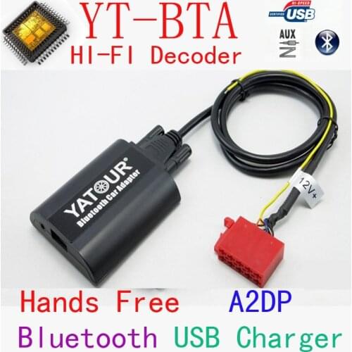 Yatour BTA Bluetooth Hands Free Call Smart Phone A2DP Car kits For VW Gamma 4 Head Unit 10-Pin