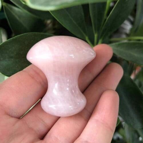 Natural Rose Quartz Crystal Massage Mushroom Yoni Healing Crystal Wand for Women Healing