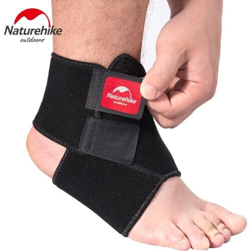 Naturehike Black Adjustable Ankle Support Pad Protection Elastic Brace Guard Support Ball Games Running Safety Fitness 1Pcs