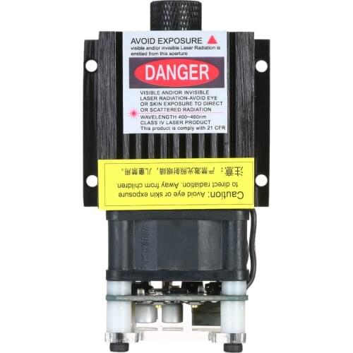 Portable 300mw - 5500mw EleksMaker 405-445NM Blue Laser Module 2.54-3P TTL/PWM Modulation For DIY Laser Engraver