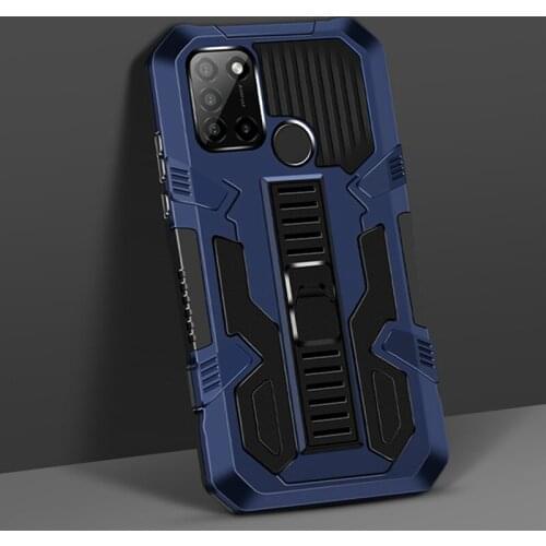 Shockproof Armor Protective Case For OPPO Realme C1 C2 C3 C11 C12 C15 C17 Hidden Kickstand Case For Realme 5 6 7 Pro 5i 7i Cover