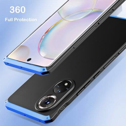 Shockproof Metal Armor Phone Case For Honor 50 Pro Honor 50 SE Case Luxury Aluminum Matte PC Cover Funda For Honor 50 Pro Coque
