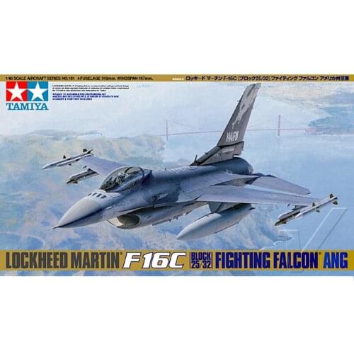 Tamiya Assembly Model 1/48 American F-16C "Fighting Falcon" Fighter 61101 Military Assembly Model Decoration Collection