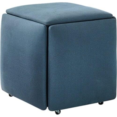 5 in 1 Sofa Stool Living Room Funiture Home Rubiks Cube Combination Fold Stool Iron Multifunctional storage stools Chair