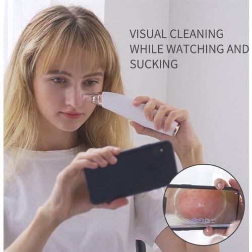 IH6 Video Electric Blackhead Acne Remover Vacuum Suction Machine Face Pore Cleaner Facial Cleansing