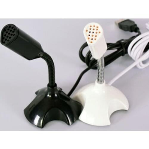 Dedicate USB Capacitive Mini Microphone Stand for PC Laptop Notebook Online Chat Recording Wired Device