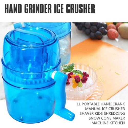 1PC Household Mini Easy Ice Shaver Crusher Handheld Snow Manual Crushing Ice Machine Fried Ice Machine Kitchen Accessories