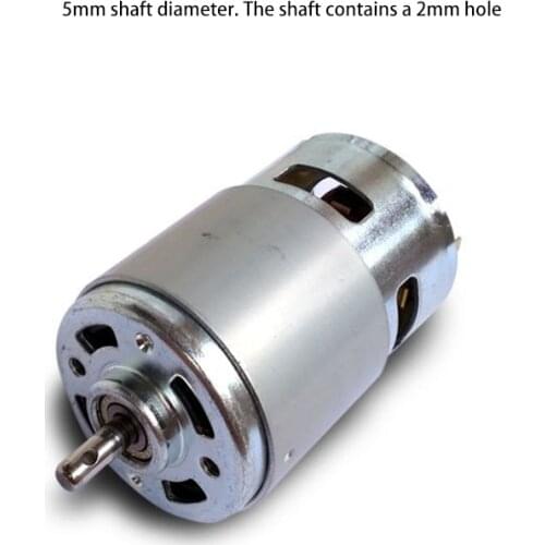 1pcs R775 Micro Motor DC 1.5V-48V Small Mute Motor Low Speed for Micro Machine Tool,Blender 460-16600RPM Shaft Diameter 5mm