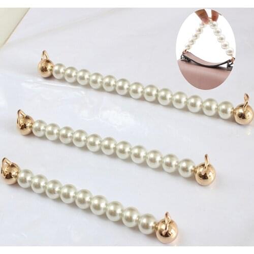 15/18/21 cm Imitate Pearl Beaded Short Bag Strap Belt Short Purse Handle Bag Chain DIY Replacement Bag Accessories