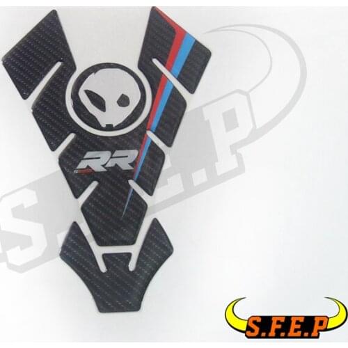 Motorcycle 3D Carbon Fiber Tank Pad General Glance Fishbone Protector Sticker For BMW S1000RR
