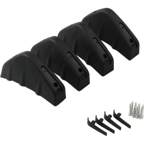 4 Pcs/set Universal Car Bumper Decoration Diffuser Molded Spoiler Frame Protective Cover Mini Deflector Modified Rear Lip