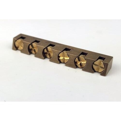 43mm Guitar Nut Height Adjustable Bell Brass Nuts Replacement for LP SG Style Guitar