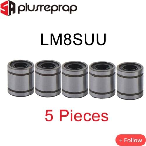 5PCS LM8SUU 8mm 8x15x17mm Linear Ball Bearing for Reprap 3D Printer Kit Parts