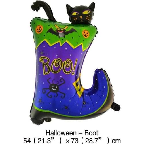 Free 20pcs/lot Halloween Boot foil balloons Party decoration Classic toys for children Party supplies Halloween gift wholesale