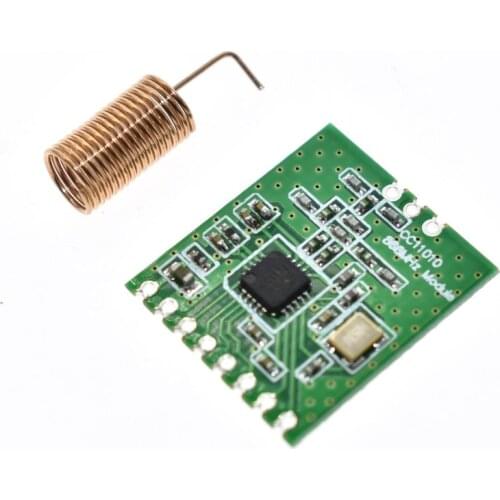 Wireless Module CC1101 Long Distance Transmission Antenna 868MHZ M115 For FSK GFSK ASK OOK MSK 64-byte SPI Interface Low Power