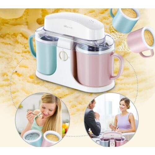 ChinaBear BQL-A10E1 diy 2cups home auto ice cream machine household ice cream maker 1L 100-220-240V icecream