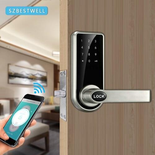 Keyless Digital Door Lock Mini Electronic Keypad Smart Door Lock Home Door lock Use by WIFI Bluetooth App