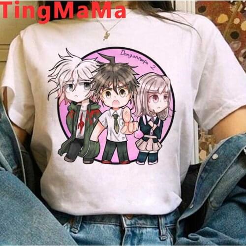 Danganronpa Nagito Komaeda Ouma Kokichi clothes top tees male ulzzang tumblr harajuku 2021 t shirt kawaii