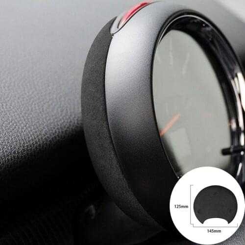 For BMW R Series R52 R55 R56 R57 R58 R59 R60 R61 Alcantara Suede Wrap Car Tachometer Cover Panel Trim Stickers Car-Styling