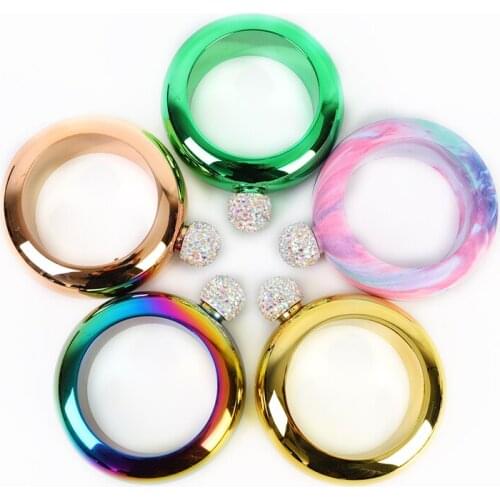 3.5oz Stainless Steel Bracelet Hip Flask Portable Bracelet Shape Wine Bottle Creative Alcohol Flask For Party Gift