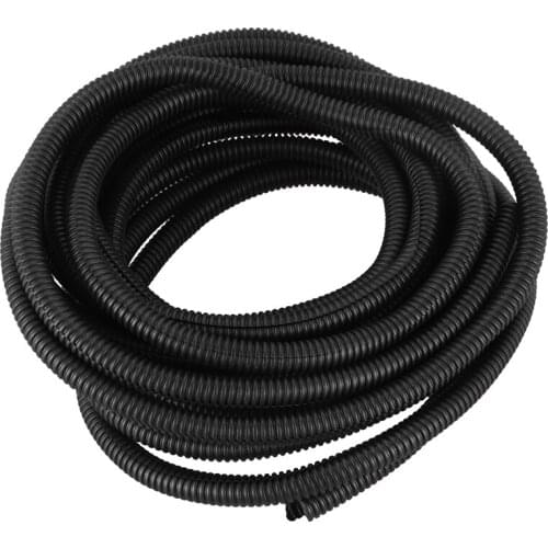 Hot 25 Ft Split Wire Loom Conduit Polyethylene Tubing Black Color Sleeve Tube