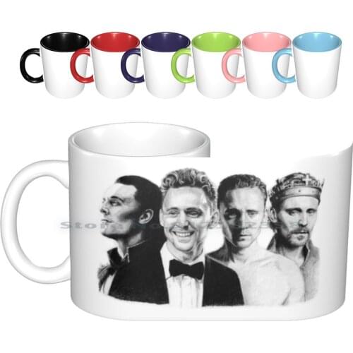 The Many Faces Of Tom Hiddleston Ceramic Mugs Coffee Cups Milk Tea Mug Tom Hiddleston Hiddles Coriolanus Prince Hal The Hollow