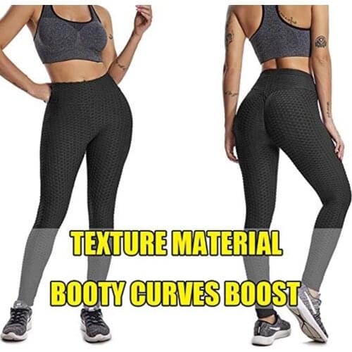 Large Size Push Up Leggings Shaper Pants Women High Waist Sports Yoga Panty Breathable Body Slimming Tummy Control Butt Lifter