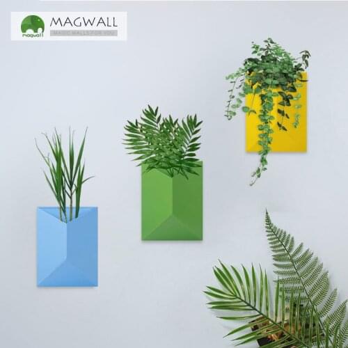 Magnetic flower rack colorful wall decoration wall mounted dry flower holder