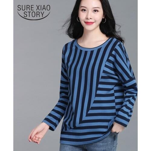 Fashion Spring 2020 Women Long Sleeve Shirts Plus Size Ladies Tops Casual Regular Blusas Mujer De Moda Women Clothing 7899 50