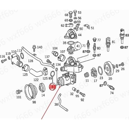 Coolant pump Suitable for E 280mer ced es-be nzE 300 Engine water pump Circulating pump Electronic water pump Cooling water pump