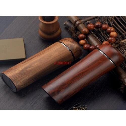 New creative wood grain purple sand cup stainless steel business office gift cup