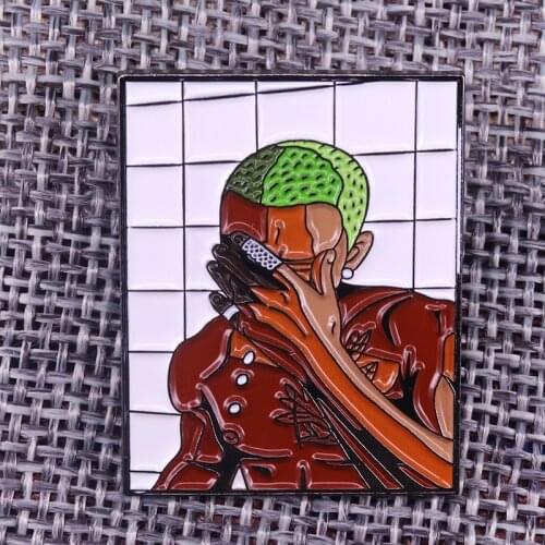 Singer Ocean Enamel Pin Music Musician Songs Badge blonde Brooch Boys Don't Cry Pins Gift