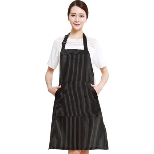 Unisex Pro Salon Hairdressing Stripe Apron Durable Hair Cutting Barber Capes Ajustable Workwear Beauty manicure makeup Apron