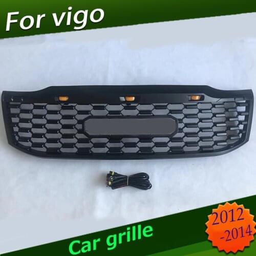 MESH MASK RACING GRILLE GRILLS FIT FOR HILUX VIGO 2012-2014 PICKUP CAR