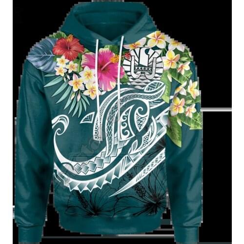NewFashion Tahiti Country Art Flag Tribal Culture Retro Streetwear Tracksuit Men/Women Pullover 3DPrint Funny Casual Hoodies D14