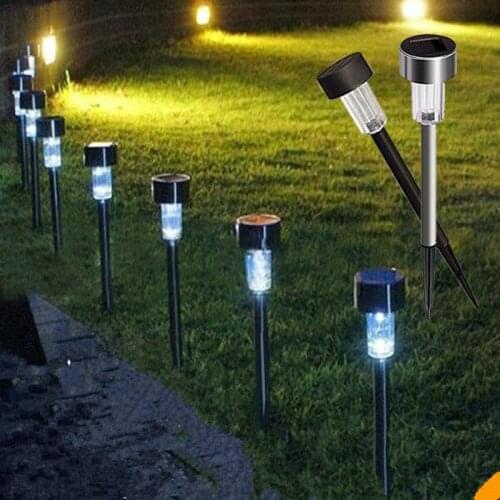 6pcs Solar Led Light Outdoor Solar Power Lantern Waterpoof Landscape Garden Decoration Light for Pathway Yard Lawn Sunpower Lamp