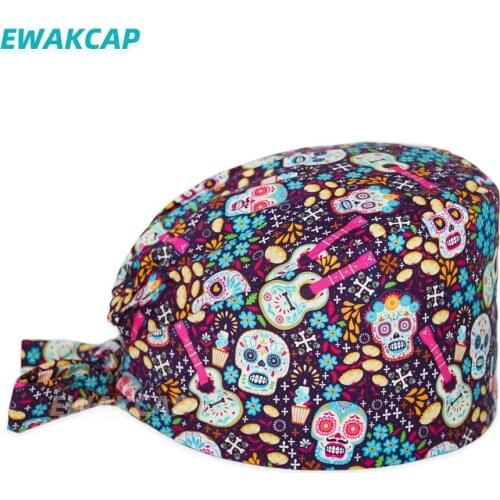 Unisex Scrubs Caps Cotton Unisex scrubs work hats scrubs caps beauty salon work caps womens operating room hats Scrubs Caps