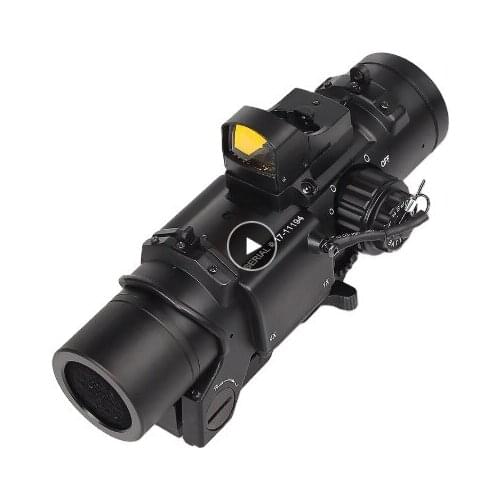 1-4X Locomotive Shape Combination Red Dots Scope Sight for 20mm rail rifle airsoft outdoors