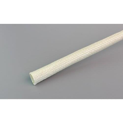 10M 1-20mm Diameter 600°C High Temperature Braided Soft Chemical Fiber Tubing Insulation Cable Sleeving Fiberglass Tube Mesh