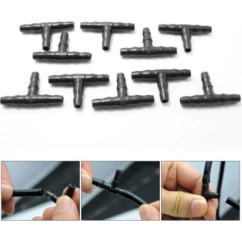 10 PCS Barb Tee Connector 1/4 Inch Hose Garden Lawn Mm Dropship Watering 4/7 Hose Irrigation Connector Connector Sell Hot G8Q6
