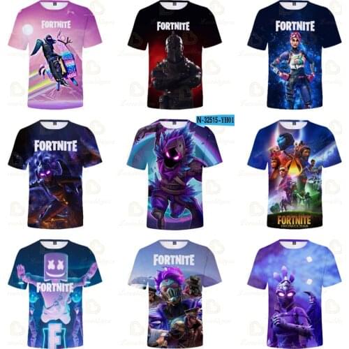 3d Tshirt Fortnite Shoot Game Battle Royale Victory Sudaderas Children Kids Boys Girls Tops T-shirt Baby Clothes