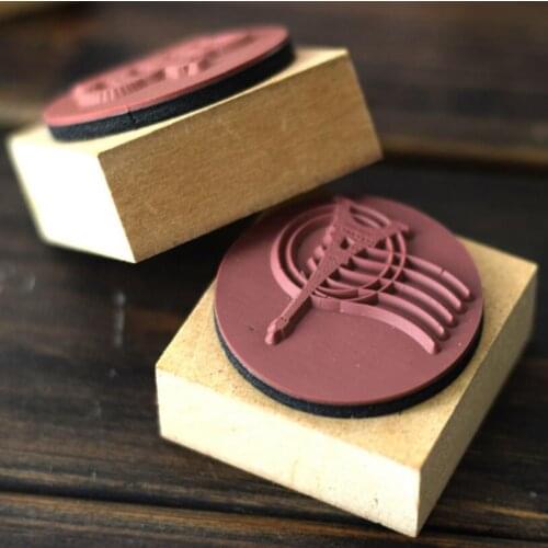 4pcs Crown/Eiffel TowerLace/Butterfly Retro Vintage Pattern Wooden Rubber Stamp Scrapbook DIY Decoration Stamp with Ink Pad