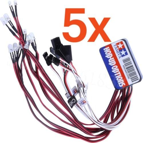 5 Sets/Lot 12 LED Lighting System Kit Smart Simulation Lights 1/10 Drift On Road RC Car Yokomo Tamiya HSP HPI Remote Control
