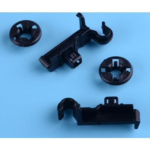 DWCX Car Black 4pcs Hood Prop Rod Clip Grommet Fit for Toyota Corolla 53452-02060 90480-15034