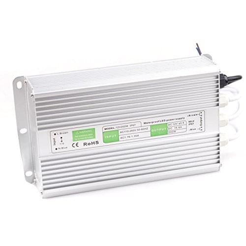 Free shipping DC 12v 150W 200W Transformer Power Supply Driver Led Light Waterproof Ip67