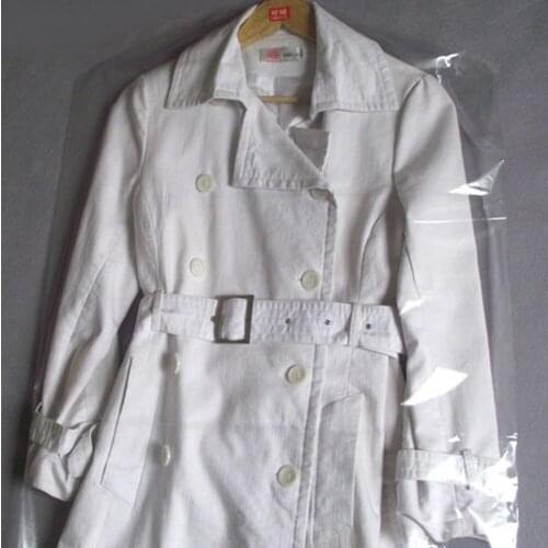 10pcs Clothes Suit Garment Dustproof Cover Transparent Plastic Storage Bag Household Merchandises 90x60cm WWO66