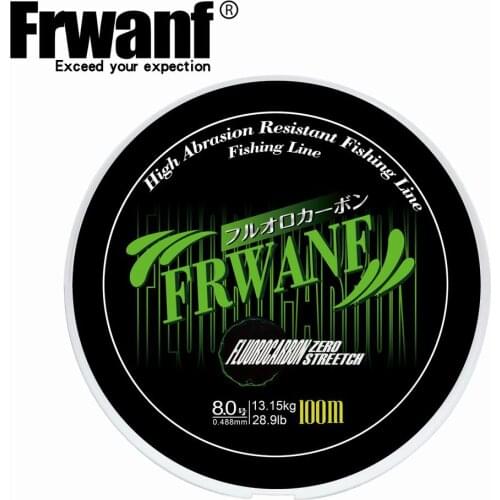 100% Japan Material Fluorocarbon Fishing Lines Specific Gravity: 1.8 100M Carbon Fiber line Fast Sinking fly line fishing Japan