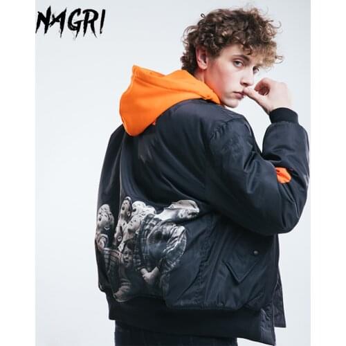 NAGRI Bomber Jacket Men Military Airborne Flight Tactical Pilot Jacket Motorcycle Jacket Casual Winter