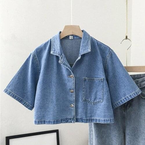 LANJING Women's Denim Blazers