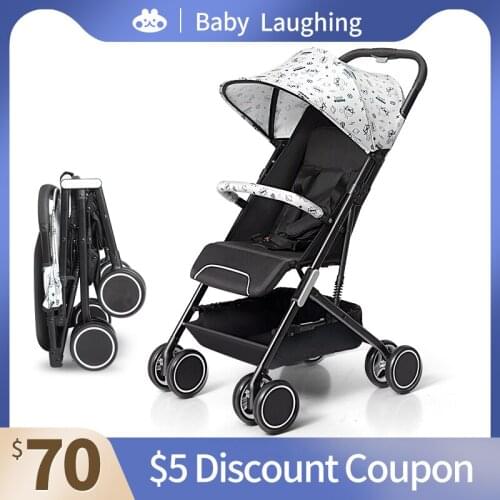 2021 New Ultra-light Portable Folding Baby Umbrella Stroller High Landscape Baby Stroller Can be Carried On the Plane